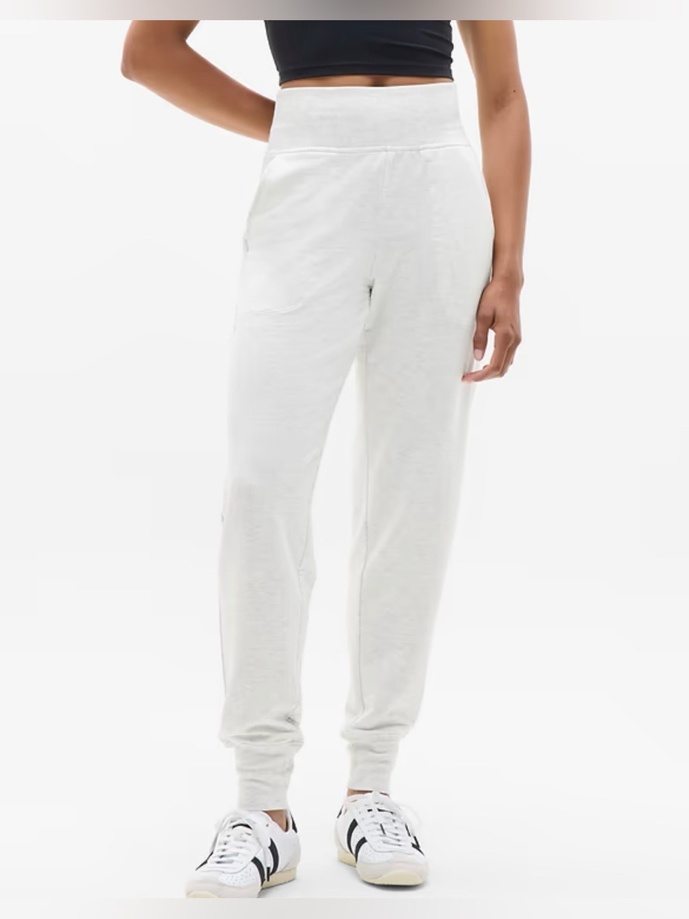 Athleta Coaster Luxe Joggers Sweatpants - Fog Gray Heather